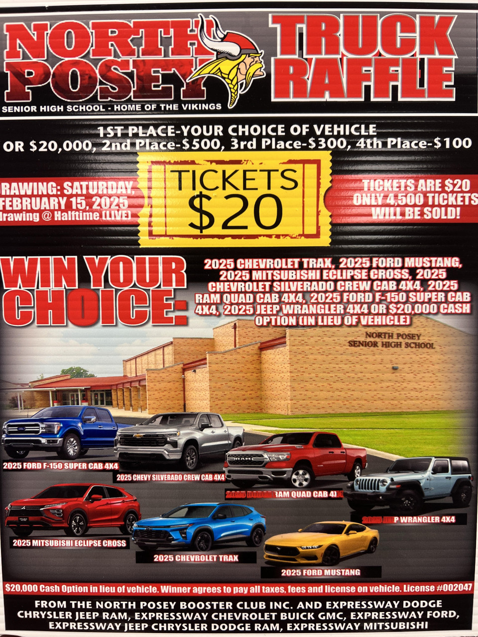 North Posey Truck Raffle: Your Chance to Win Big!